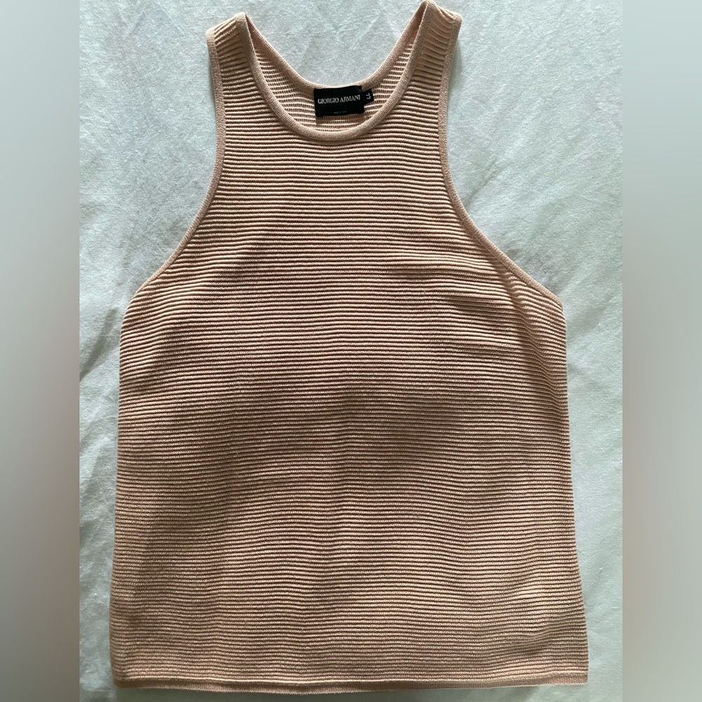 Georgio Armani Cotton knit shirt top